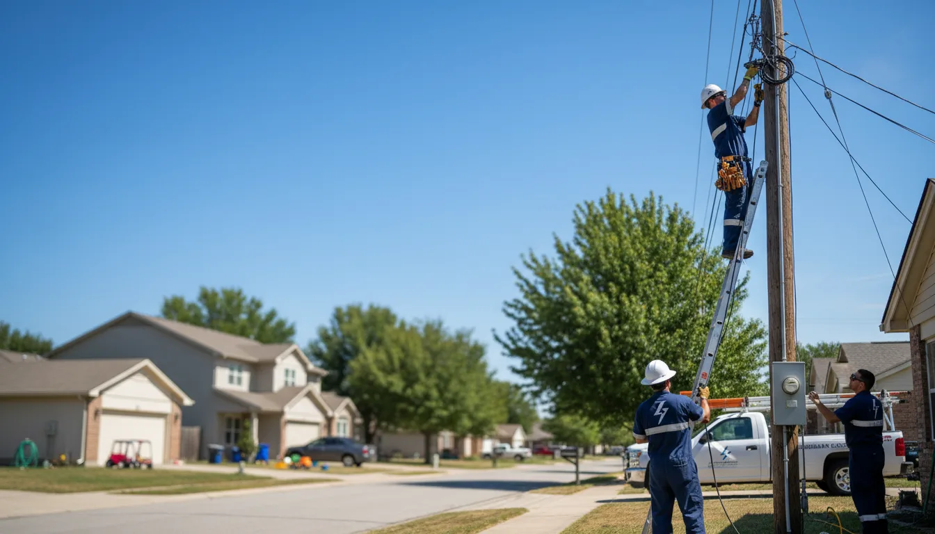 Residential electrician providing installation services in Agra, OK